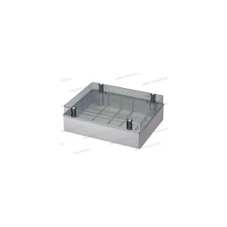  420C9 Kötődoboz átlátszó fedéllel IP56 380x300x120mm, UV álló