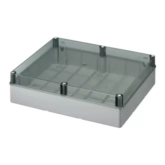   EC 420C10 Kötődoboz átlátszó fedéllel IP56 460x380x120mm, UV álló  Elettrocanali