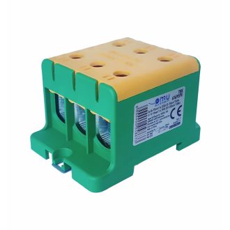   Omu system TUK61695PE 6x16-95mm2 (CU:320A, AL:290A) 1 pólus zöld-sárga csatlakozókapocs sorkapocs