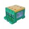 Omu system TUK61695PE 6x16-95mm2 (CU:320A, AL:290A) 1 pólus zöld-sárga csatlakozókapocs sorkapocs