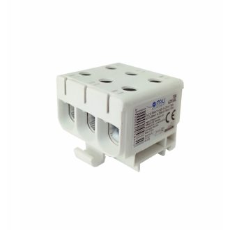   Omu system TUK62550L 6x2,5-50mm2 (CU:245A, AL:220A) 1 pólus szürke csatlakozókapocs sorkapocs