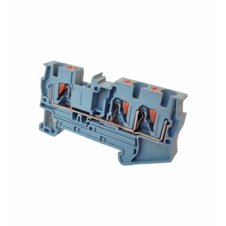   3 vezetékes átmenő Push-in sorkapocs 0,25-4mm2 32A szürke Omu system TPI324L TWIN DIN sín