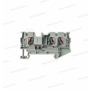 3 vezetékes átmenő Push-in sorkapocs 0,25-4mm2 32A szürke Omu system TPI324L TWIN DIN sín