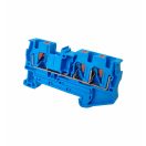 3 vezetékes átmenő Push-in sorkapocs 0,25-4mm2 32A kék Omu system TPI324N TWIN DIN sín