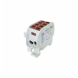   1 pólusú barna fővezetéki sorkapocs 25/16mm2 1,5-25mm2 1,5-16mm2 Omu system TB2516B 1000V AC/DC