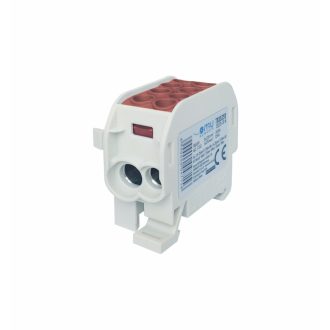   1 pólusú barna fővezetéki sorkapocs leágazókapocs 35/25mm2 1,5-35mm2 1,5-25mm2 Omu system TB3525B 10