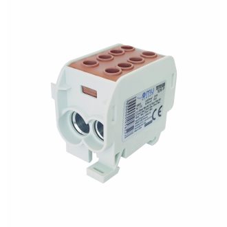   1 pólusú barna fővezetéki sorkapocs leágazókapocs 70/50mm2 1,5-70mm2 1,5-50mm2 Omu system TB7050B 10