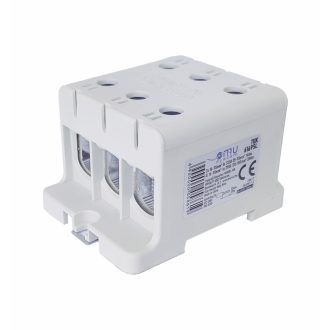   Omu system TUK61695L 6x16-95mm2 (CU:320A, AL:290A) 1 pólus szürke csatlakozókapocs sorkapocs