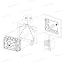 EC 63054CE fehér színű 54 modulos süllyesztett elosztószekrény fehér színű ajtóval IP40