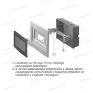 EC 63072CE fehér színű 72 modulos süllyesztett elosztószekrény fehér színű ajtóval IP40