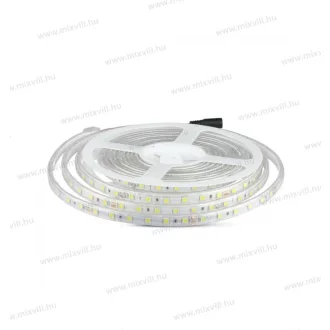   V-TAC SKU-2564 kültéri Led szalag 9W/m 500lm/m 24V DC IP65 6400K hideg fehér 5050 SMD led