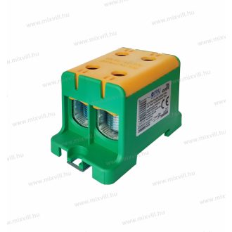   1 pólusú zöld-sárga fővezetéki sorkapocs csatlakozókapocs 4x16-95mm2 CU 245A AL 220A Omu system TUK4