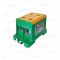 1 pólusú zöld-sárga fővezetéki sorkapocs csatlakozókapocs 4x16-95mm2 CU 245A AL 220A Omu system TUK4