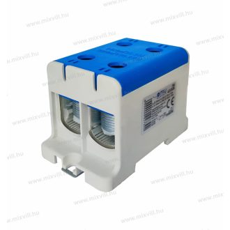   1 pólusú kék fővezetéki sorkapocs csatlakozókapocs 4x35-150mm2 CU 320A AL 290A Omu system TUK435150N