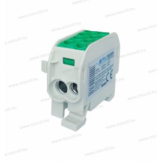   1 pólusú zöld fővezetéki sorkapocs leágazókapocs 35/25mm2 1,5-35mm2 1,5-25mm2 Omu system TB3525PE