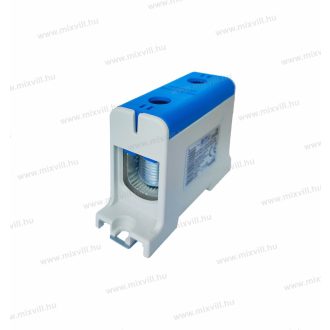   1 pólusú kék fővezetéki sorkapocs csatlakozókapocs 2x35-150mm2 CU 320A AL 290A Omu system TUK235150N