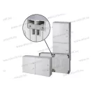 EC 625005 96 modulos üvegszálas PET falon kívüli elosztószekrény 545x655x265, UV álló, IP65