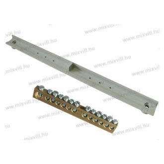 6212EQ földelősín + tartó 12 modulos elosztóba