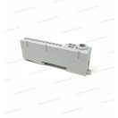 N 14-S szigetelt kék gyűjtősín 80A be:25mm2 töm (sodr 16mm2) el:2x1-2,5mm2+12x0,75-1,5mm2 2020251