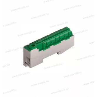   PE 14-S szigetelt zöld gyűjtősín 80A be:25mm2 töm (sodr 16mm2) el:2x1-2,5mm2+12x0,75-1,5mm2 2020252