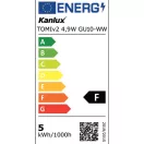 Kanlux TOMIv2 4,9W GU10-WW fényforrás meleg fehér 3000K, 4,9W, 400lm 34968