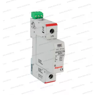   Raycap Safetec CR 40/275 (1+0) pólus In=20kA/P túlfeszültség levezető T2 (C)oszt távkijelzős 516.861