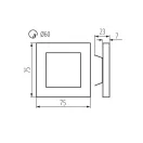 Kanlux APUS LED W-NW lámpa 14lm, 4000K 27378