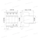 Raycap Protec T1-300-LH-R (4+0) In=25kA/P túlfeszültség levezető T1+T2 (B+C) távkijelzős 59.A378