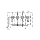 Raycap Protec T1-300-LH-R (4+0) In=25kA/P túlfeszültség levezető T1+T2 (B+C) kijelzős 59.A378