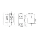 Raycap Protec T1-300-LH (1+1) In=25kA/P túlfeszültség levezető T1+T2 (B+C) osztály 59.A379