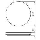 Kanlux 26444 VARSO LED 24W-WW-O lámpa kültéri mennyezeti