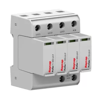   Raycap Protec T1-300-LH (3+1) In=25kA/P túlfeszültség levezető T1+T2 (B+C) osztály 59.A381