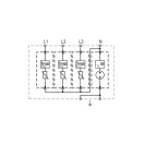 Raycap Protec T1-300-LH (3+1) In=25kA/P túlfeszültség levezető T1+T2 (B+C) osztály 59.A381