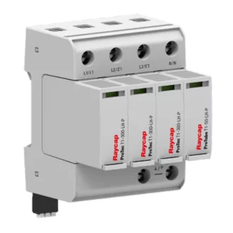   Raycap Protec T1-300-LH-R (3+1) In=25kA/P túlfeszültség levezető T1+T2 (B+C) kijelzős 59.A382