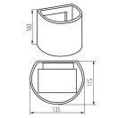 Kanlux 28991 REKA LED EL 7W-O-GR lámpa 7W, max.380lm, 4000K, neutrál fehér, IP54