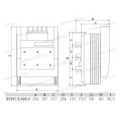 Pronutec BTHC NH-3 S 630A Vízszintes szakaszoló biztosító aljzat sínre szerelhető