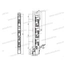 Pronutec BTVC+ NH-00SV 160A függőleges biztosítós szakaszoló sínkapcsos 185mm V-term 44351122802EA-S