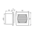 Kanlux 70935 EOL 100 FT CYKLON ventilátor fénydióda időkapcsoló 19W, 100m3/h, 36dB, fehér