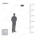 Kanlux FOGLER LED mennyezeti lámpa mozgásérzékelővel 14W NW lámpa, 4000K napfeny fehér 18121