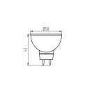 Kanlux 22705 TOMI LED5W MR16-CW fényforrás hideg fehér 5300K, 5W, 390lm