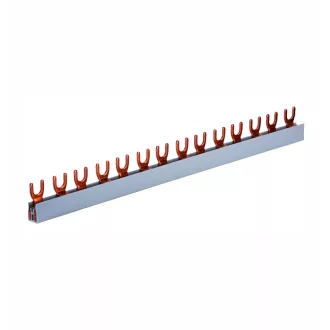   Fázissín 63A villás 2 pólusú 10mm2 28x2modul/1000mm G-2L-1000/10 2213204 sorolósín szigetelt