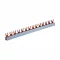 Fázissín 63A villás 2 pólusú 10mm2 28x2modul/1000mm G-2L-1000/10 2213204 sorolósín szigetelt