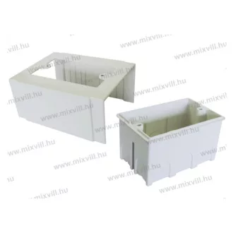   KIT 120B 3 modulos szerelvénydoboz+fedél CP12060 csatornához Modul kapcsolókhoz