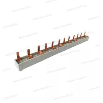   Fázissín 63A tüskés 3 pólusú 10mm2 4x3 modu 210mm S-3L-210/10i végzáró műanyaggal 2223305