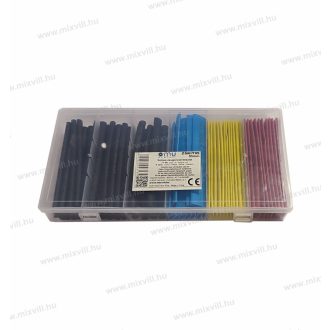   OMU system ZSKIT95 színes 2:1 zsugorcső készlet zsugorcsövek hossza 95mm, 71db, 6 méret