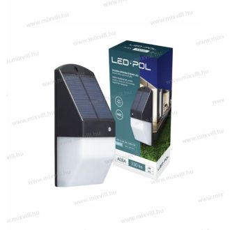   ORO ORO10047 ALBA mozgásérzékelős lámpa 2W IP54 330lm napelemes lámpa OP222738