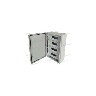   UVPBM-6040 600x400x200mm IP65 UV álló 60 modulos műanyag elosztószekrény ABS, IK10