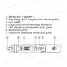 OMU system METER NMK18 kontaktus nélküli fázisceruza+LED+hőmérséklet 12/48-1000V AC