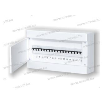   Omu system MLF18 PW 18 modulos falon kívüli lakáselosztó fehér ajtóval.