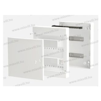   Omu system MLF24 PW 24 modulos falon kívüli lakáselosztó fehér ajtóval.